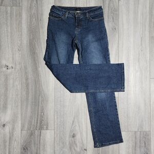 Vintage Y2K Mossimo Stretch Blue Denim Straight Leg Low Rise Jeans Size 2